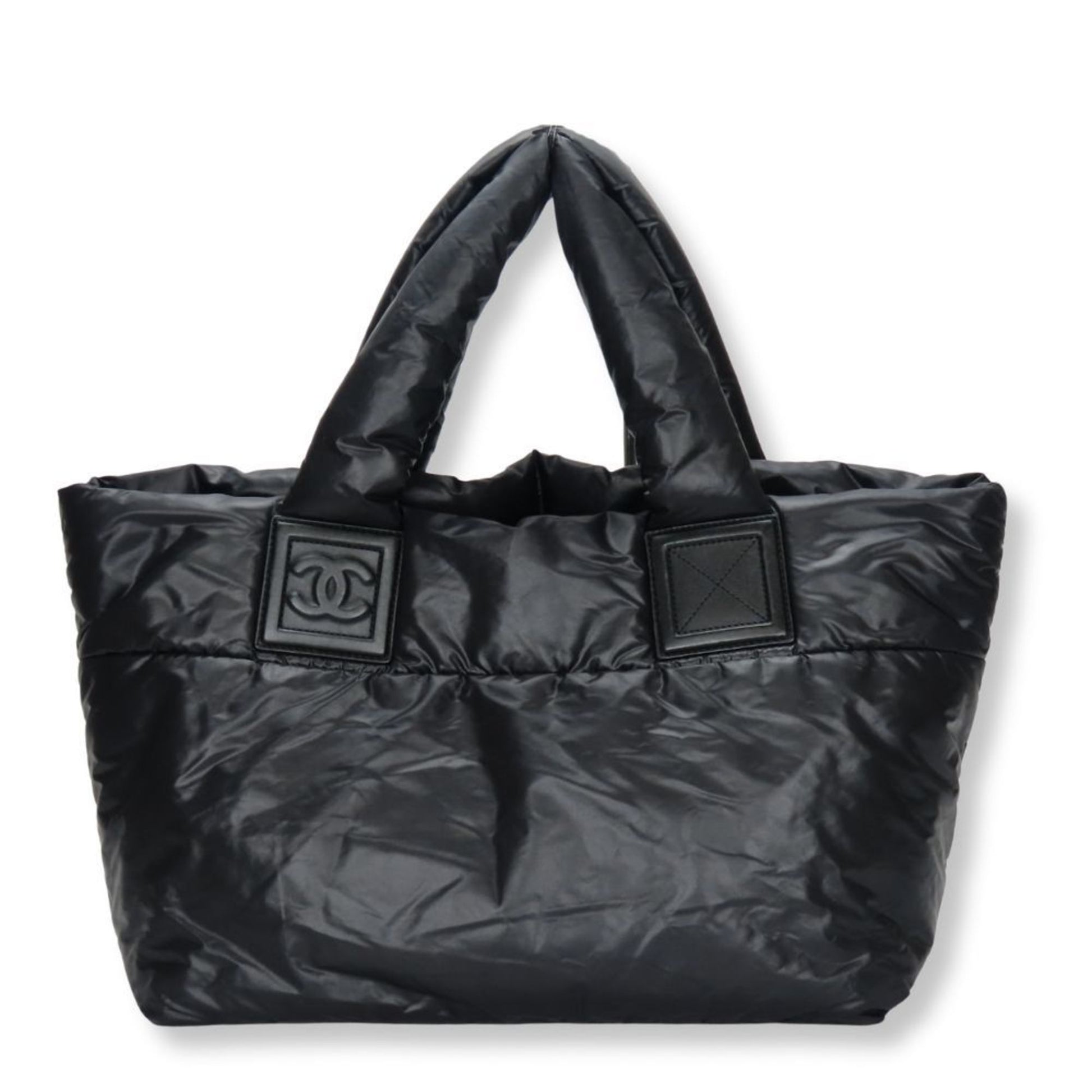 Chanel Coco Cocoon, Black, NYLON, tote