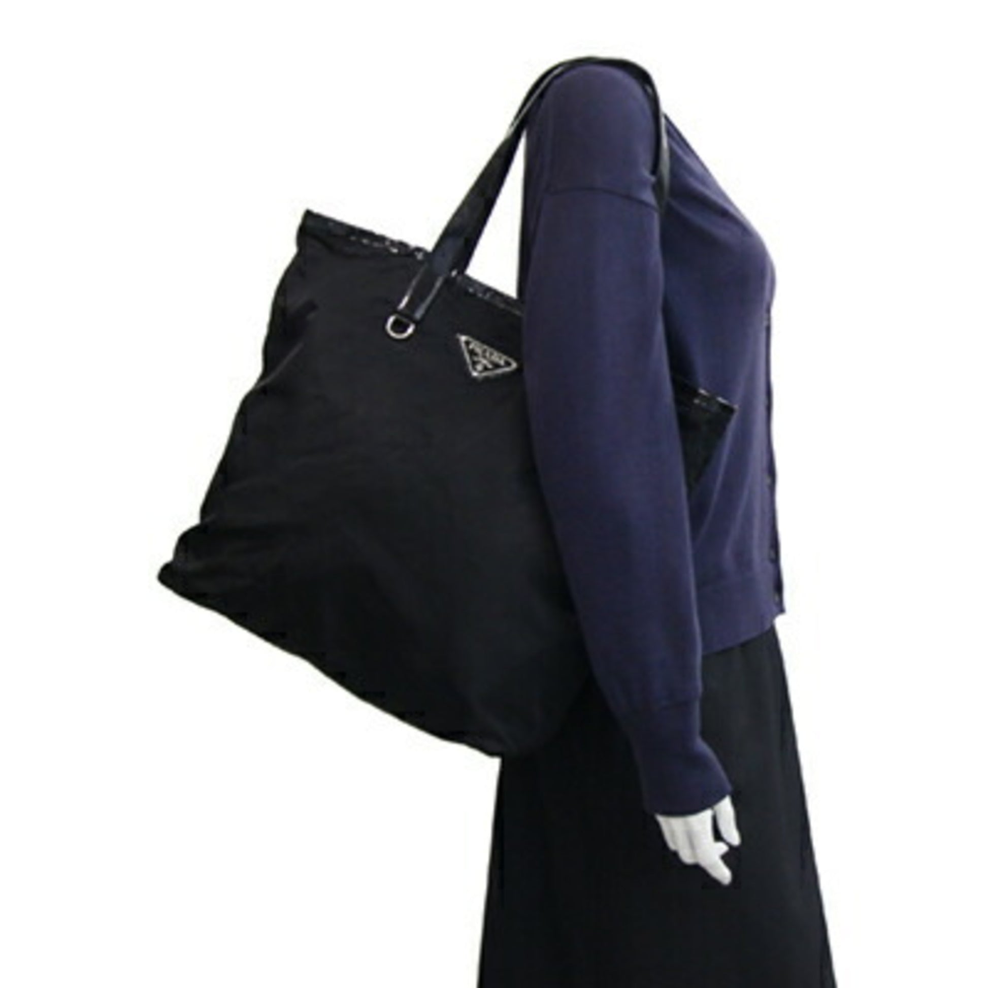 Prada Re-Nylon, Black, NYLON, tote