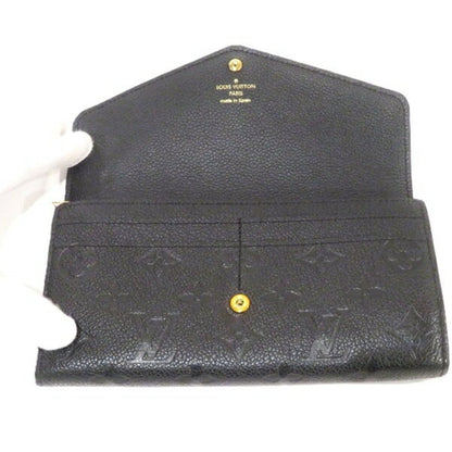 Louis Vuitton Sarah, Black, Leather, wallet