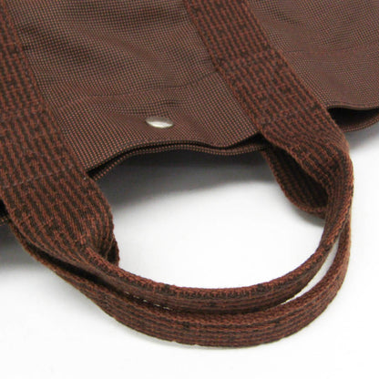 Hermes Fourre-tout Herline Canvas, Brown, Canvas, Tote Bag