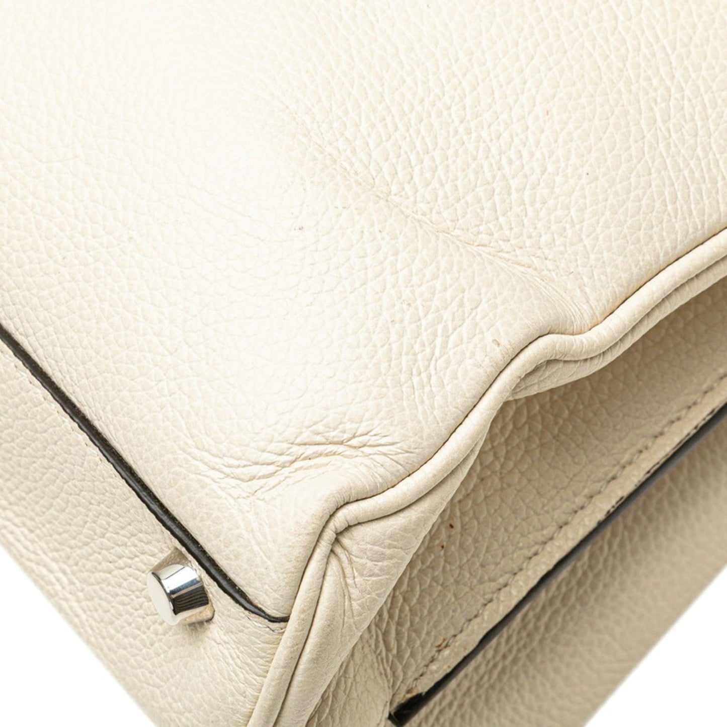 Gucci Horsebit, White, Leather, handbag