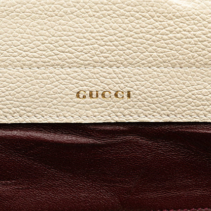 Gucci Horsebit, White, Leather, handbag