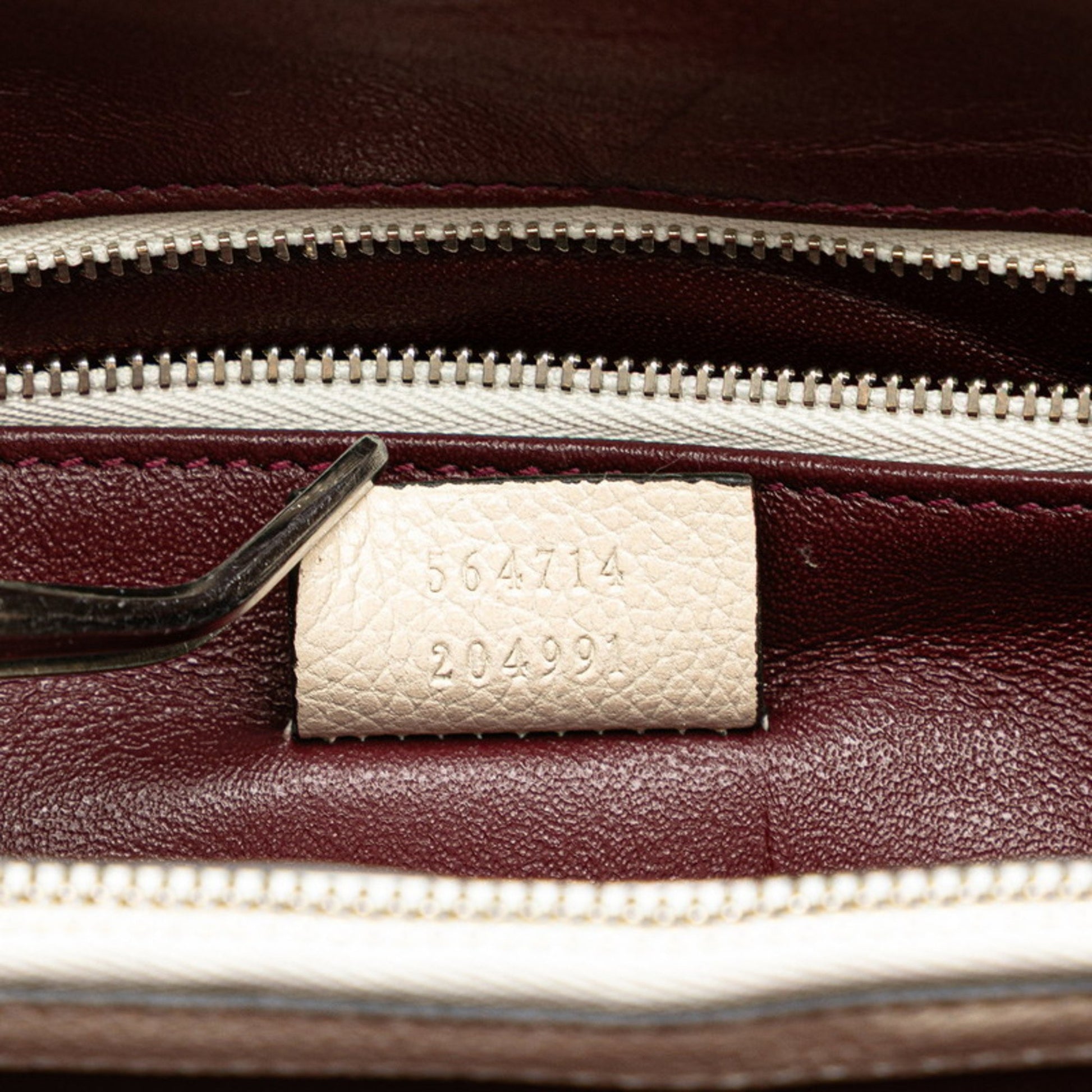 Gucci Horsebit, White, Leather, handbag