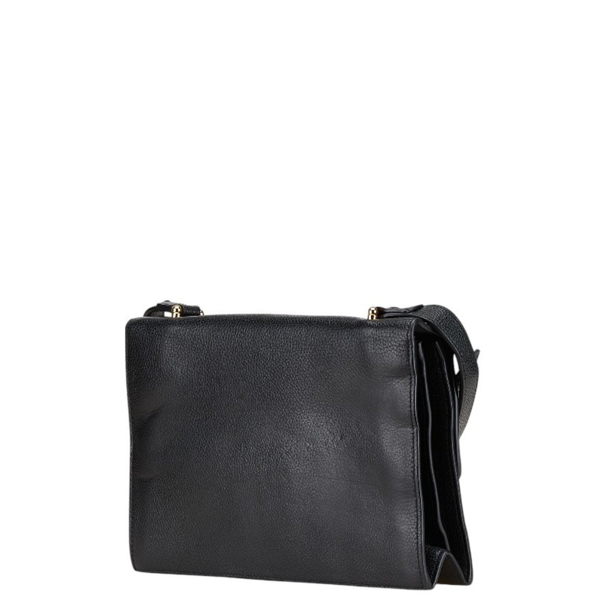 Gucci Horsebit, Black, Leather, shoulder