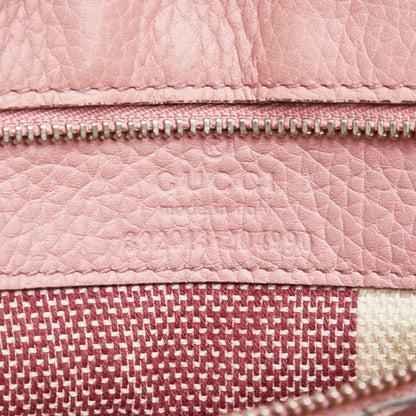 Gucci Bamboo daily, Pink, Leather, handbag