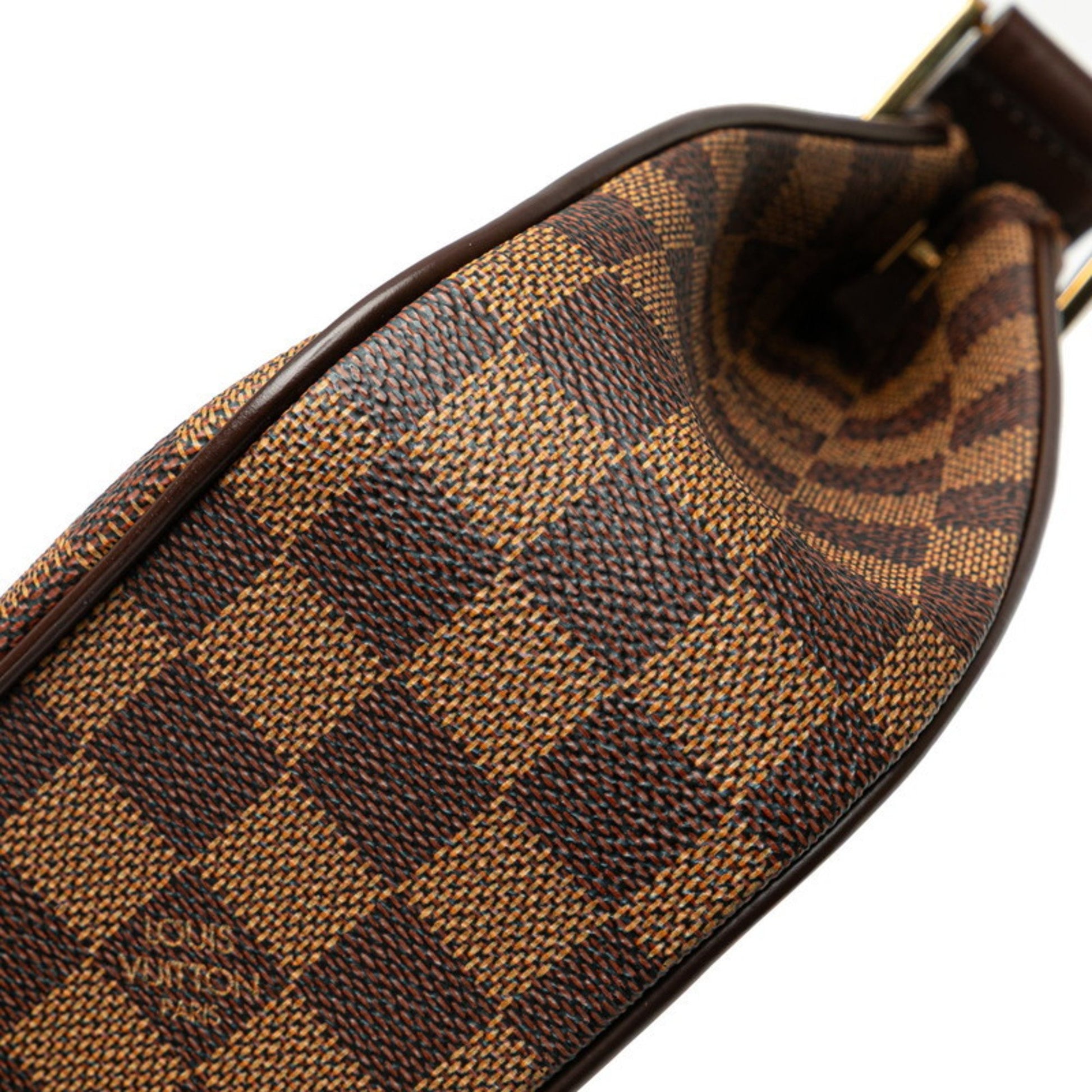 Louis Vuitton Aubagne, Brown, Canvas, shoulder