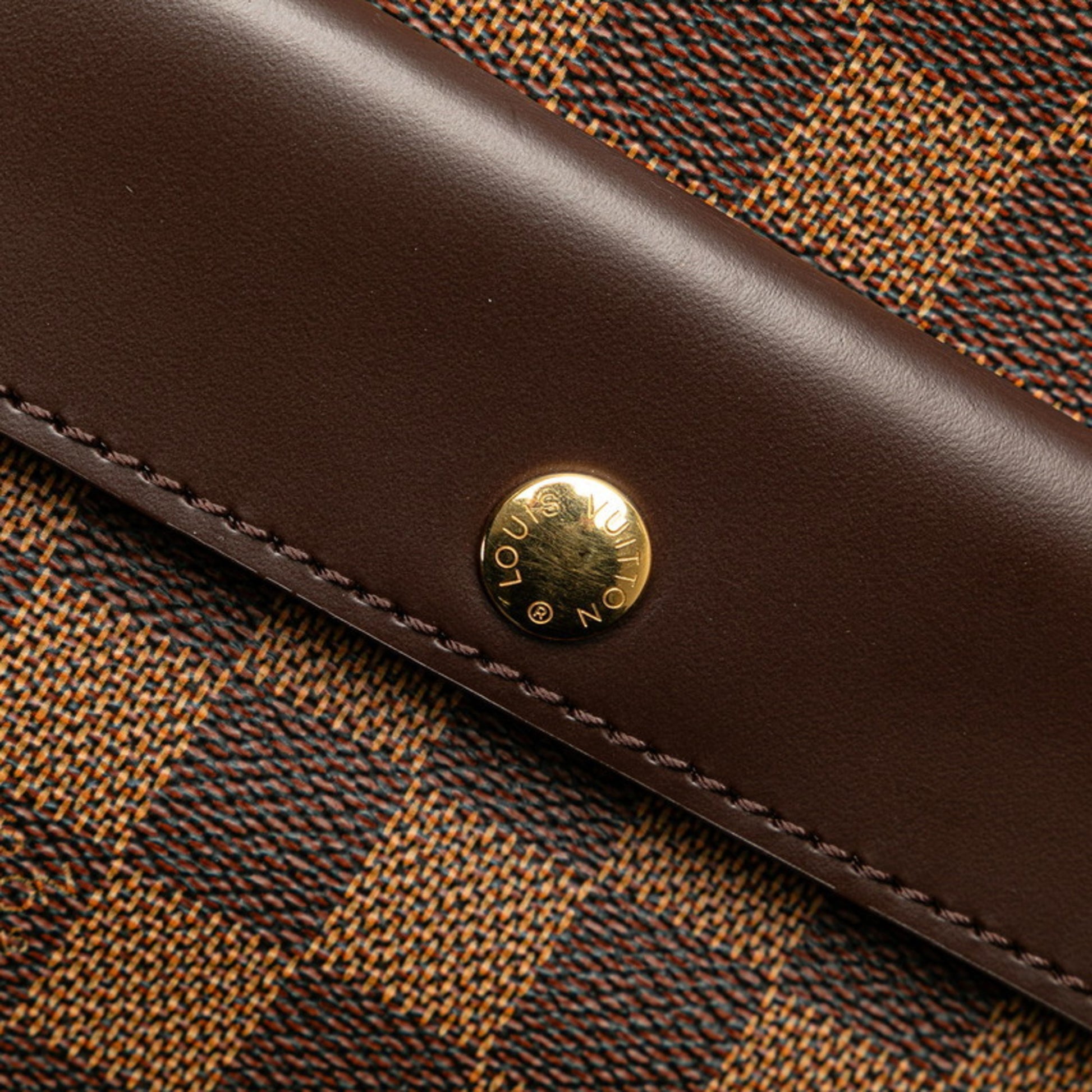 Louis Vuitton Aubagne, Brown, Canvas, shoulder