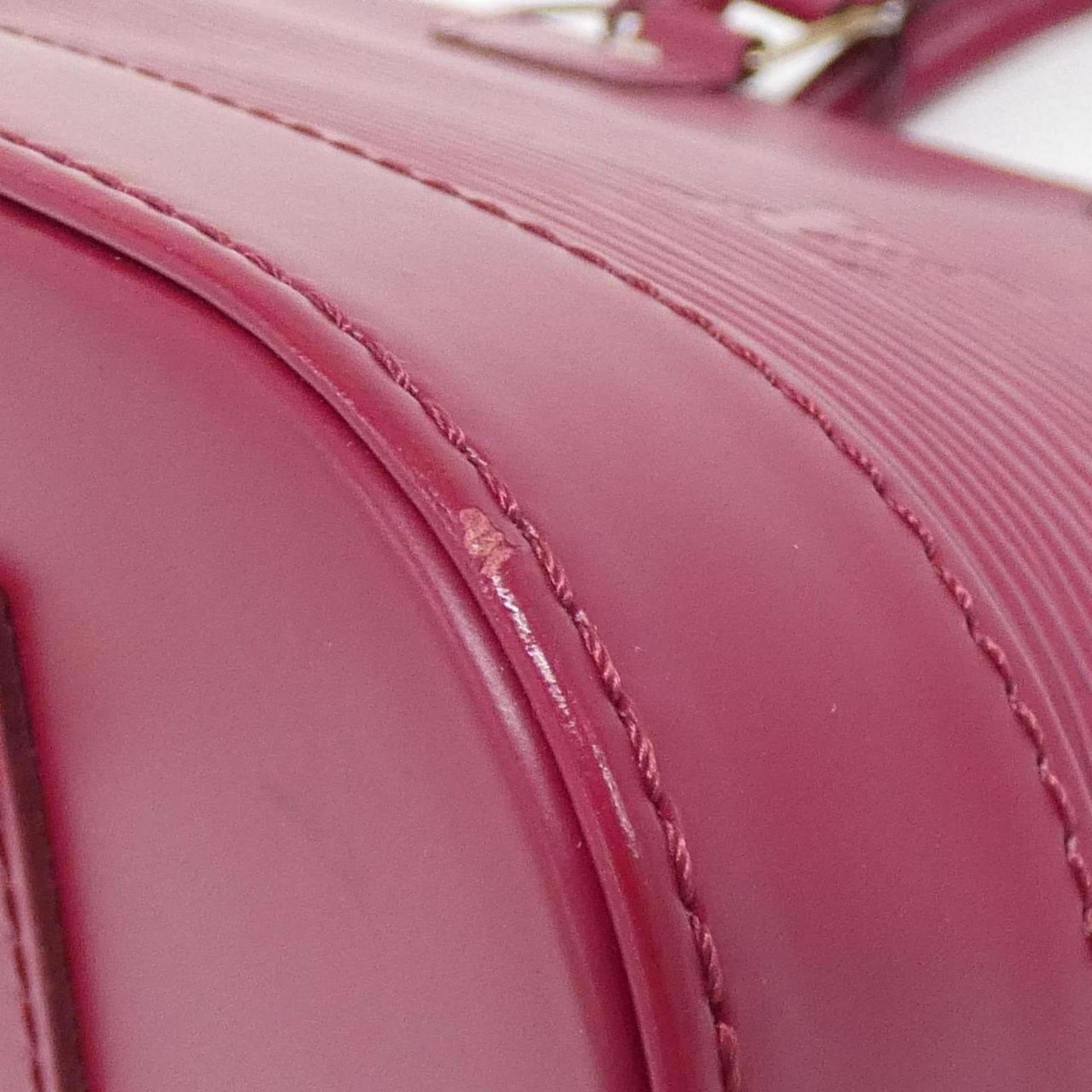 Louis Vuitton Alma, Pink, Leather, handbag