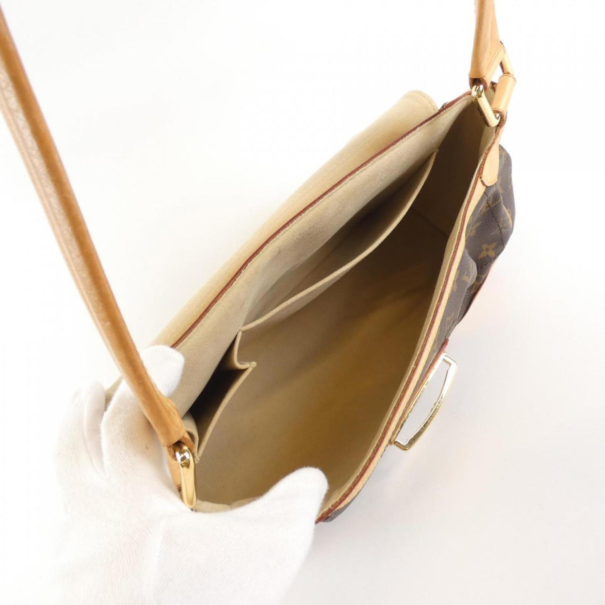 Louis Vuitton Beverly, Brown, Canvas, shoulder