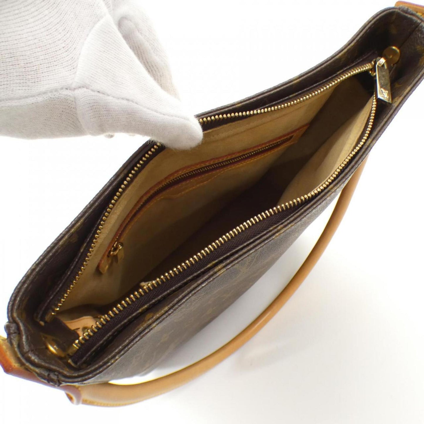 Louis Vuitton Looping GM, Brown, Canvas, shoulder