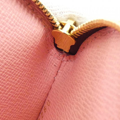 Louis Vuitton Porte Monnaie Rond, Brown, Canvas, wallet
