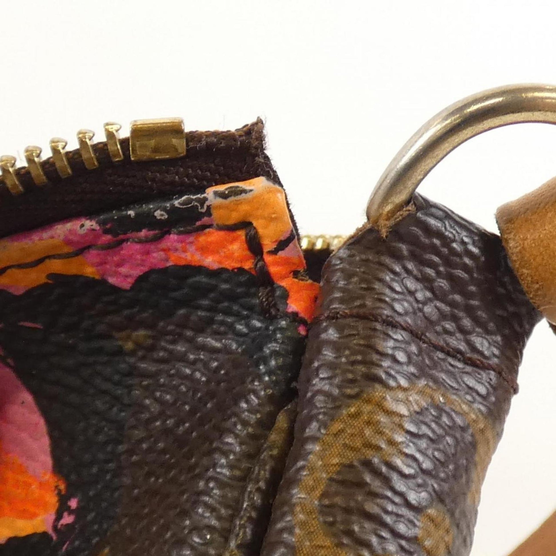 Louis Vuitton Pochette Accessoire, Brown, Canvas, clutch