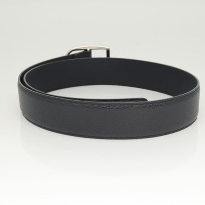 Gucci Buckle Belt Leather, Navy, Leather, Belt