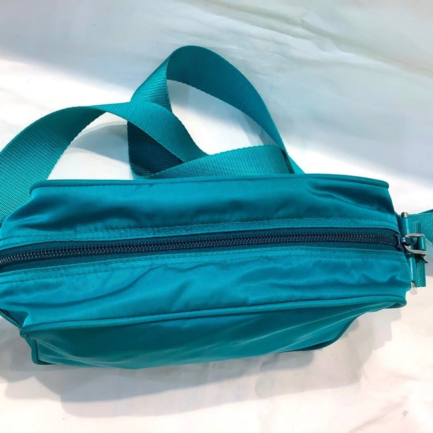 Prada Tessuto, Turquoise, NYLON, shoulder