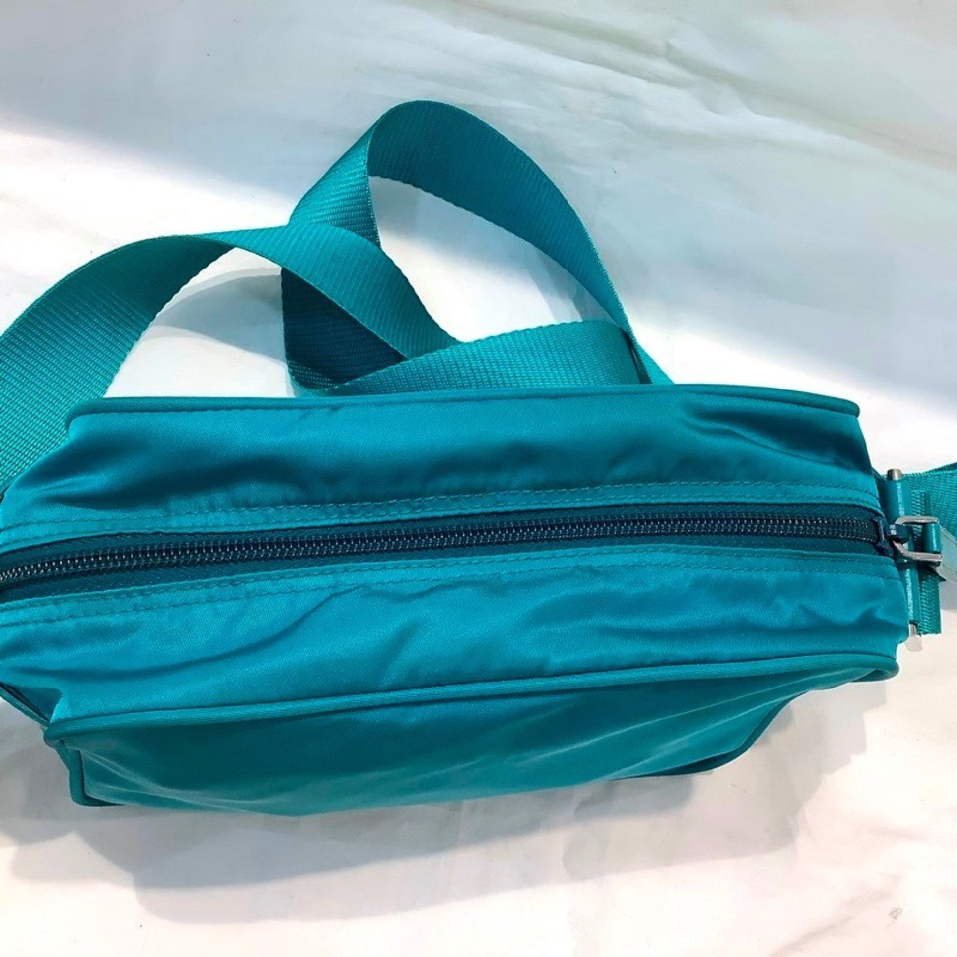 Prada Tessuto, Turquoise, NYLON, shoulder