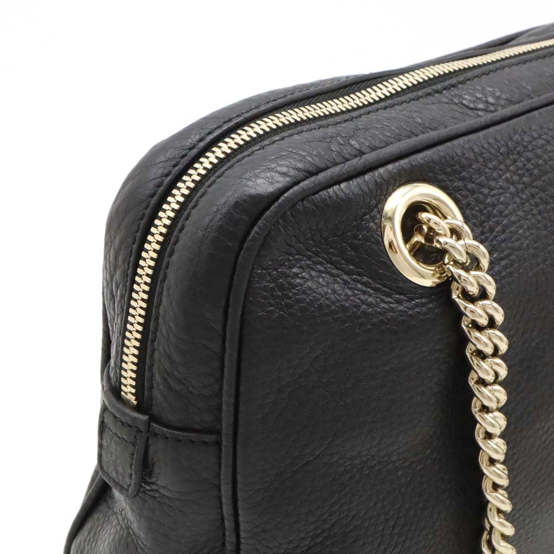 Gucci Soho, Black, Leather, shoulder