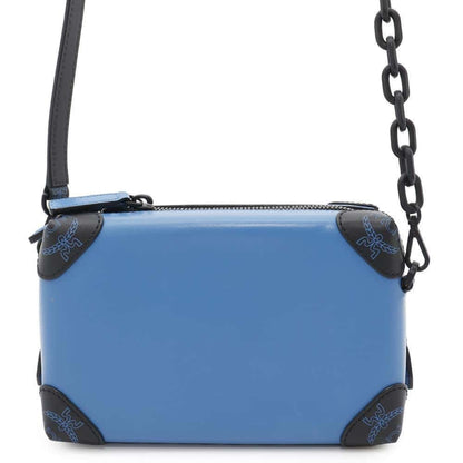 MCM, Blue, Leather, shoulder