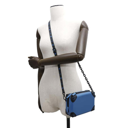 MCM, Blue, Leather, shoulder