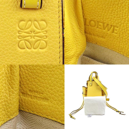 Loewe Hammock mini, Yellow, Leather, handbag