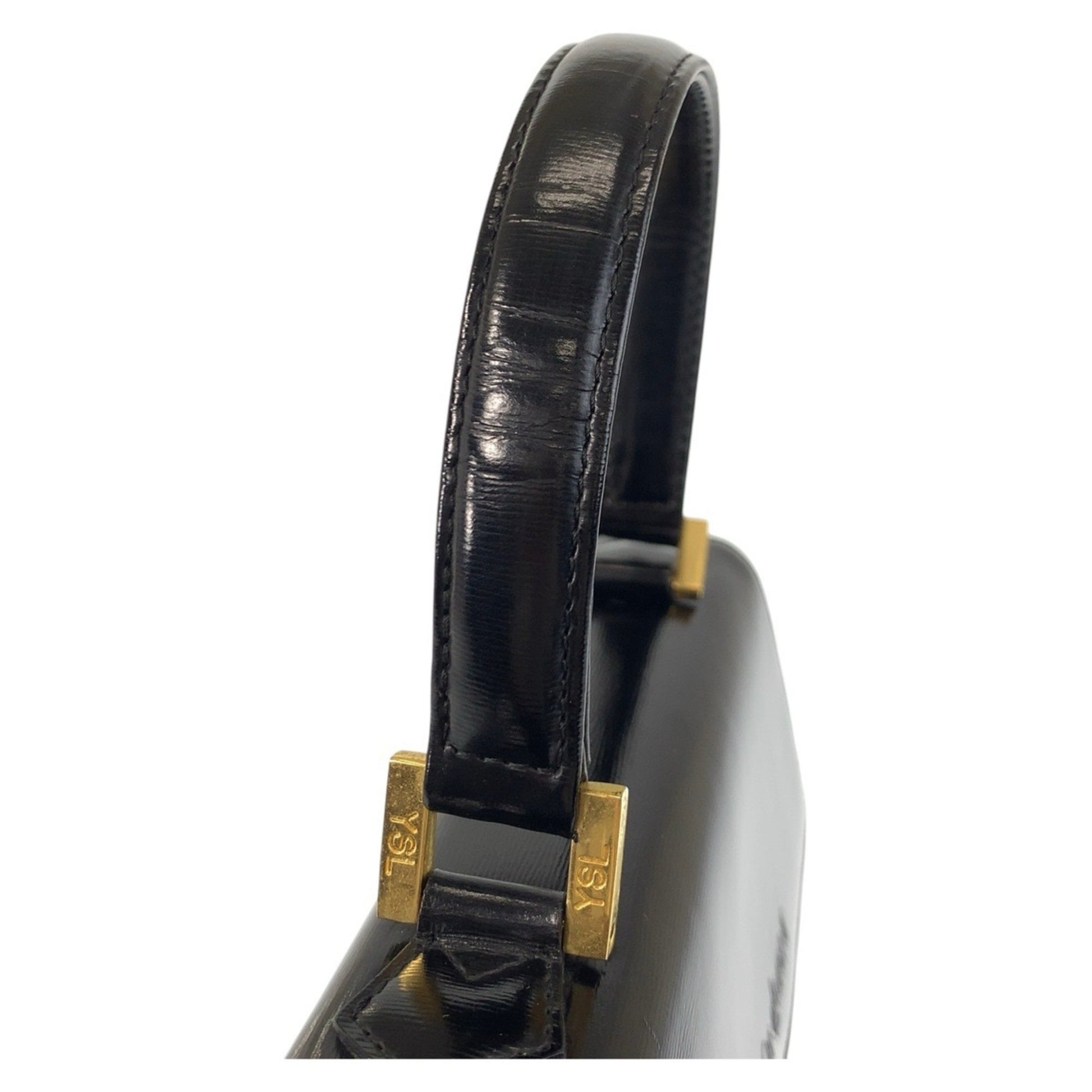 Yves Saint Laurent, Black, Leather, handbag