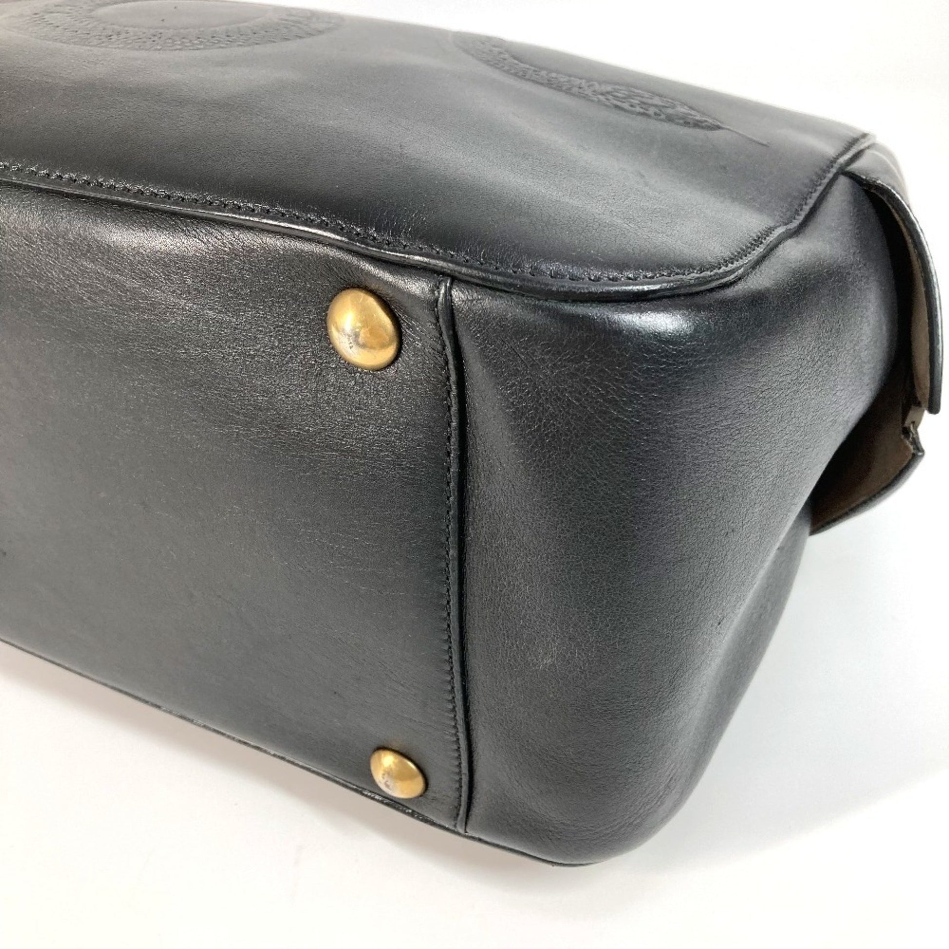 Gucci DUFFLE, Black, Leather, tote