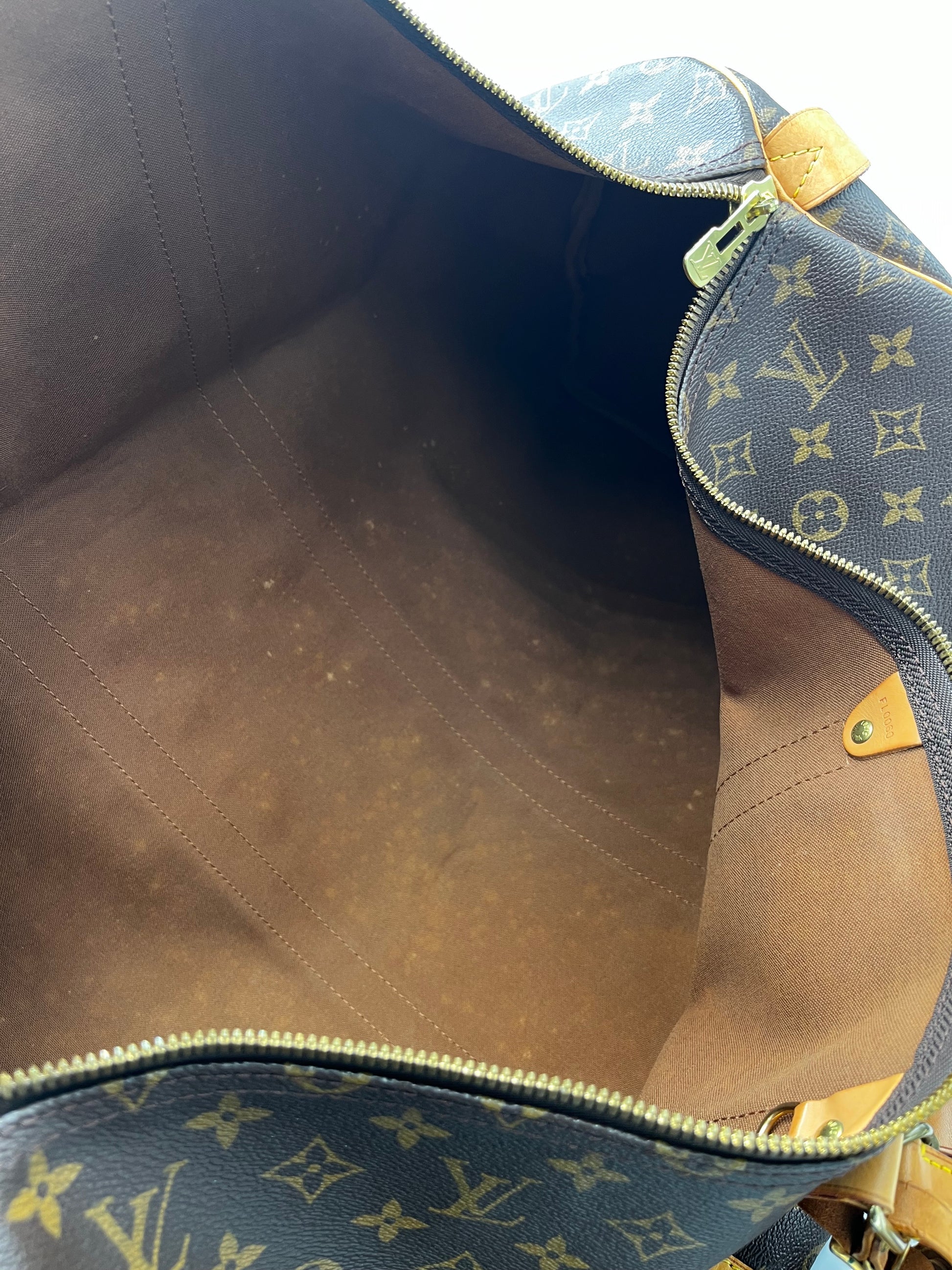 Louis Vuitton Keepall Bag Monogram Canvas, Brown, Canvas, Travel Bag