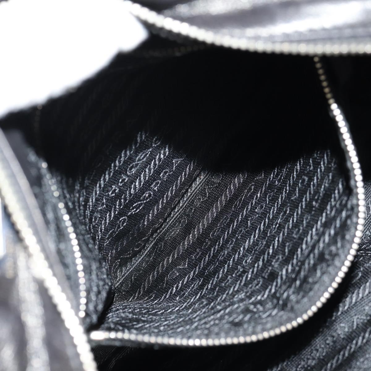 Prada Nappa Acciaio Tote bag, BLACK, LEATHER, Tote bag