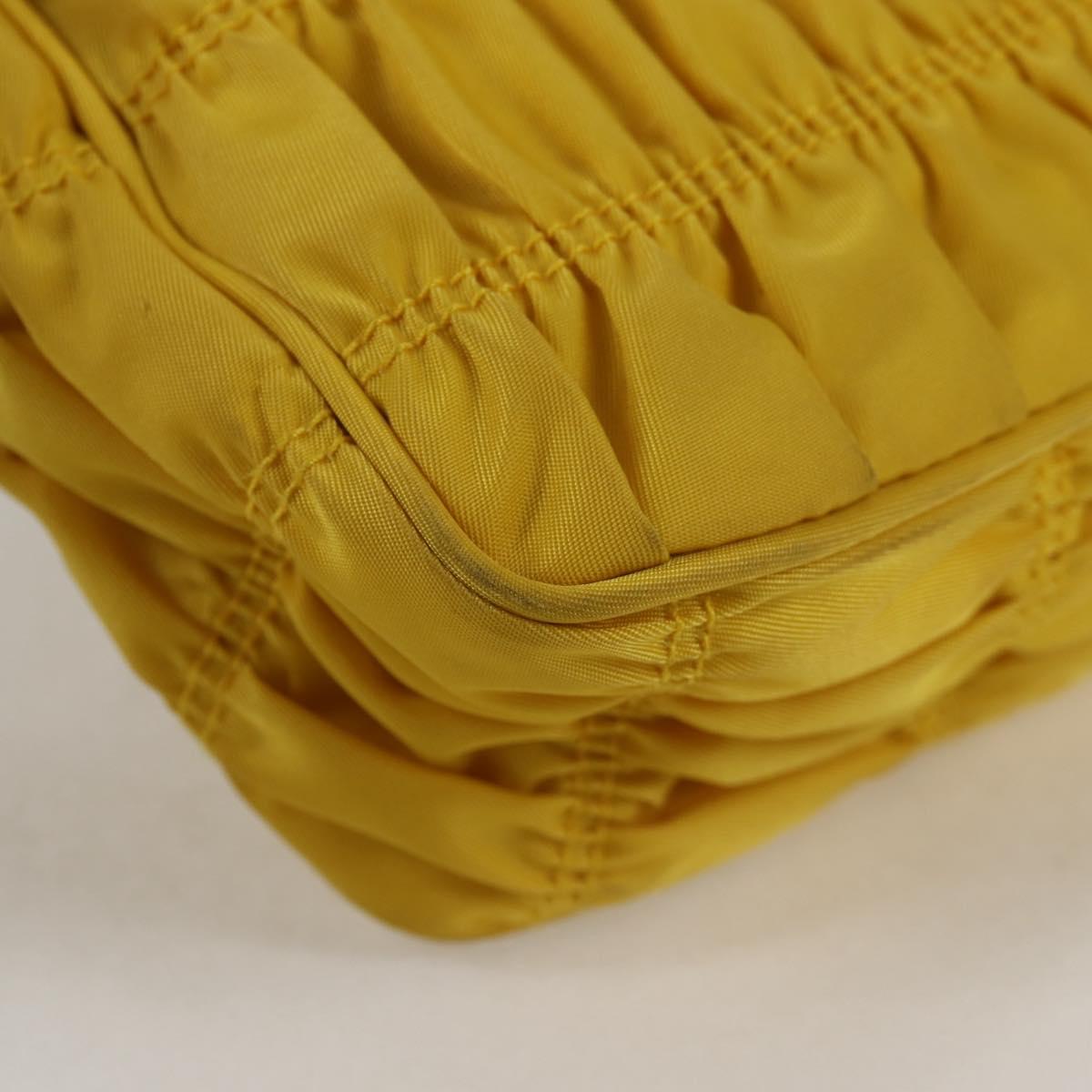 Prada Re-Nylon, Yellow, NYLON, clutch