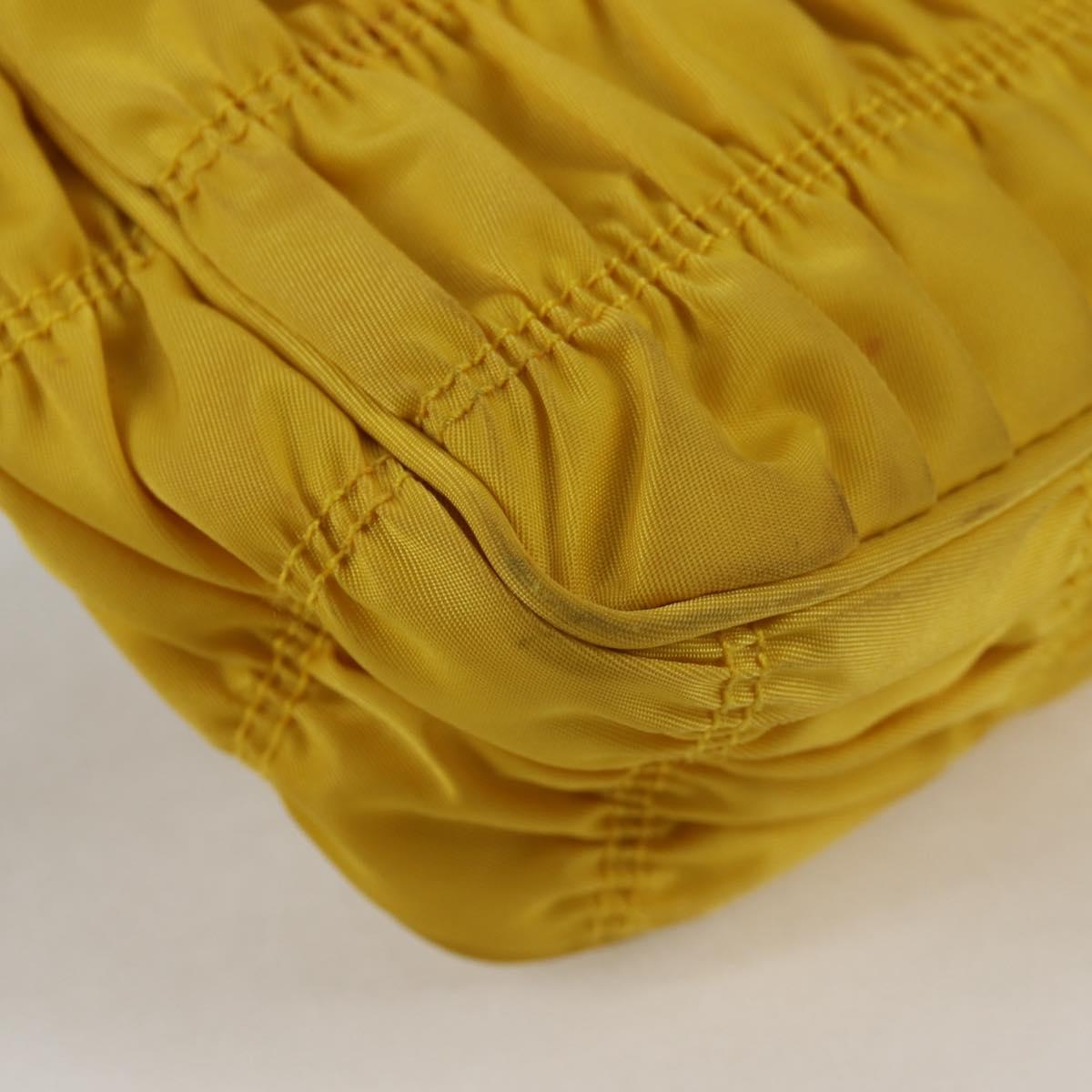Prada Re-Nylon, Yellow, NYLON, clutch