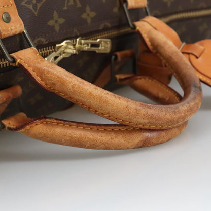 Louis Vuitton Keepall 60, Brown, Canvas, travel
