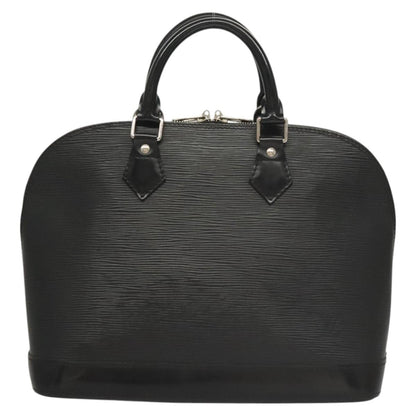 Louis Vuitton Alma, Black, Leather, handbag