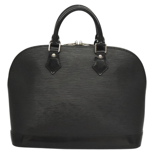 Louis Vuitton Alma, Black, Leather, handbag