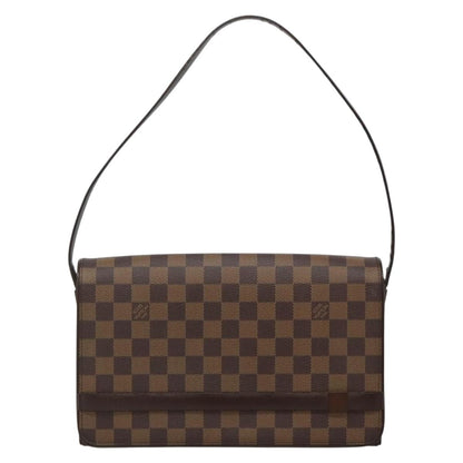 Louis Vuitton Tribeca, Brown, Canvas, shoulder