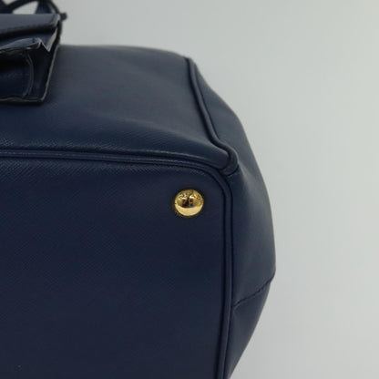 Prada Galleria, Blue, Leather, handbag