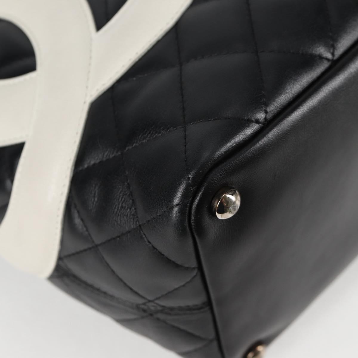 Chanel Cambon, Black, Leather, tote
