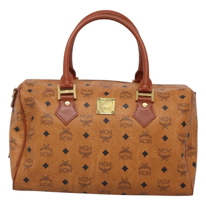 MCM Visetos, Brown, Canvas, travel