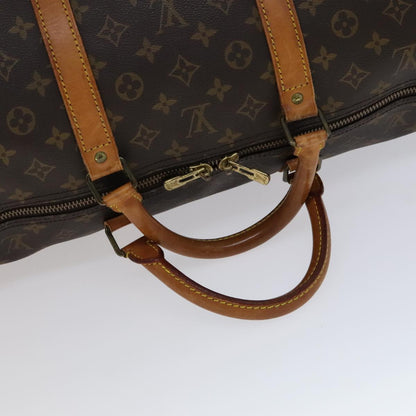 Louis Vuitton Keepall 60, Brown, Canvas, travel