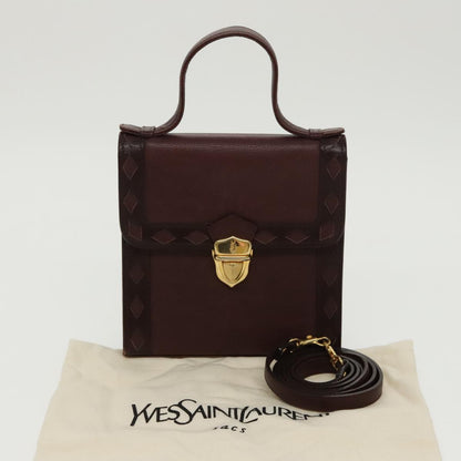 Saint Laurent, Burgundy, Leather, handbag