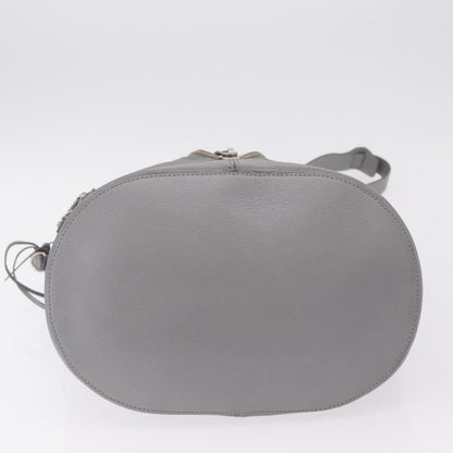 Balenciaga Papier Drop Bucket Leather, Silver, Leather, Handbag