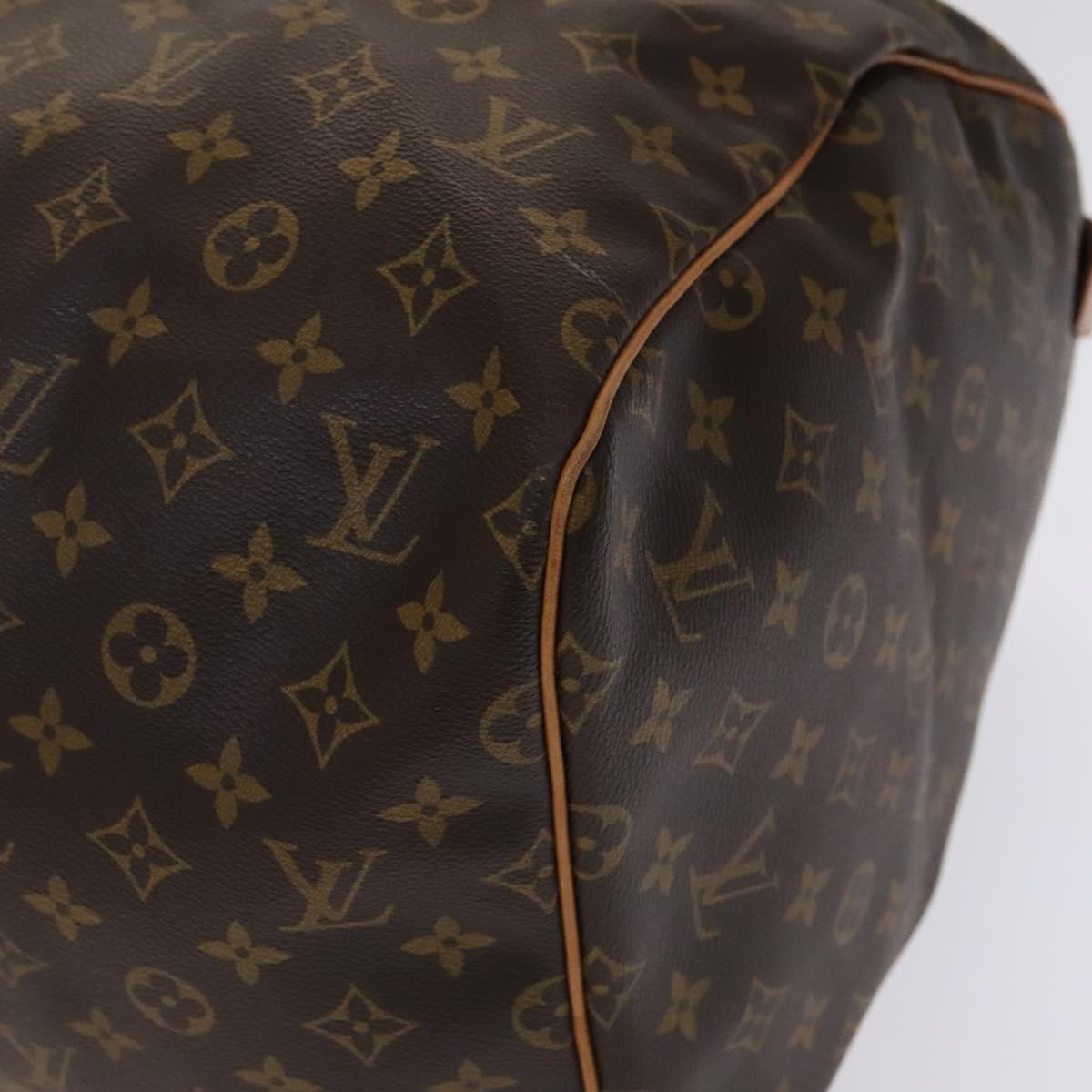 Louis Vuitton Keepall 55, Brown, Canvas, travel