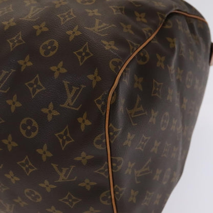 Louis Vuitton Keepall 55, Brown, Canvas, travel