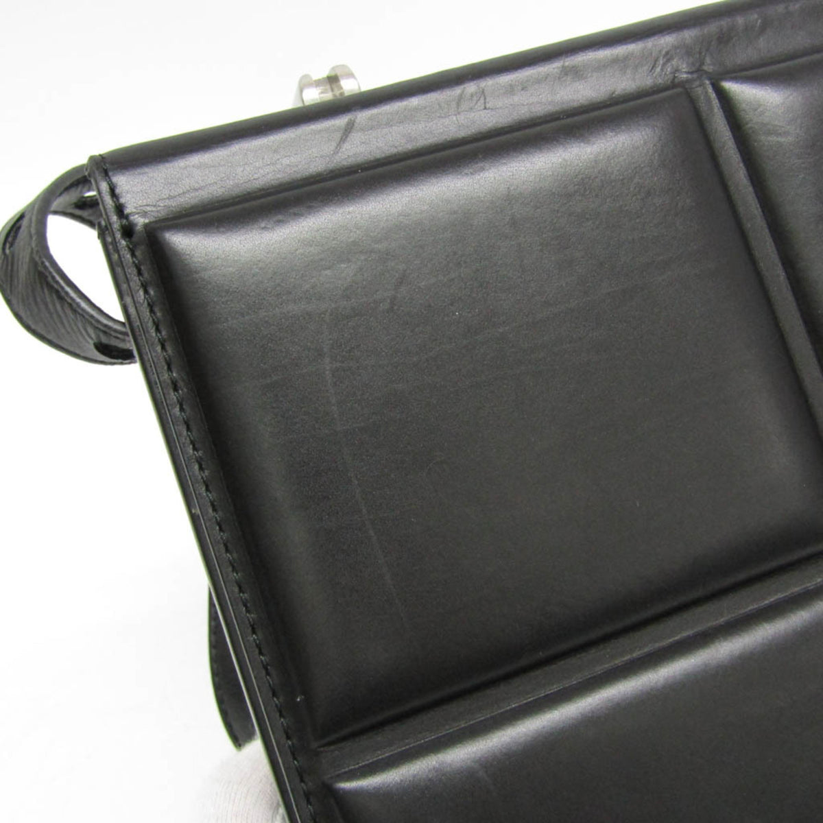 Bottega Veneta Trunk Top Handle Messenger Padded Leather, Black, Leather, Handbag