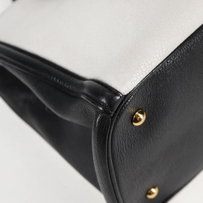 Miu Miu Madras, White, Leather, handbag