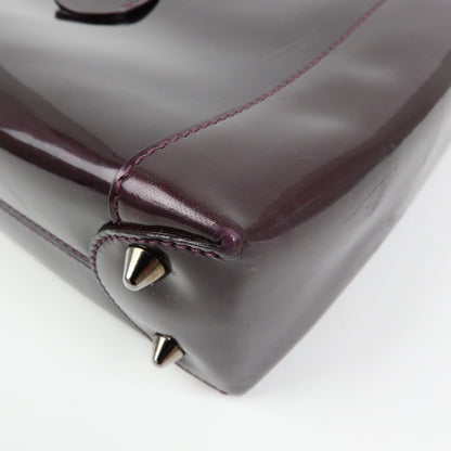 Christian Dior Handbag Leather, Purple, Patent Leather, Handbag