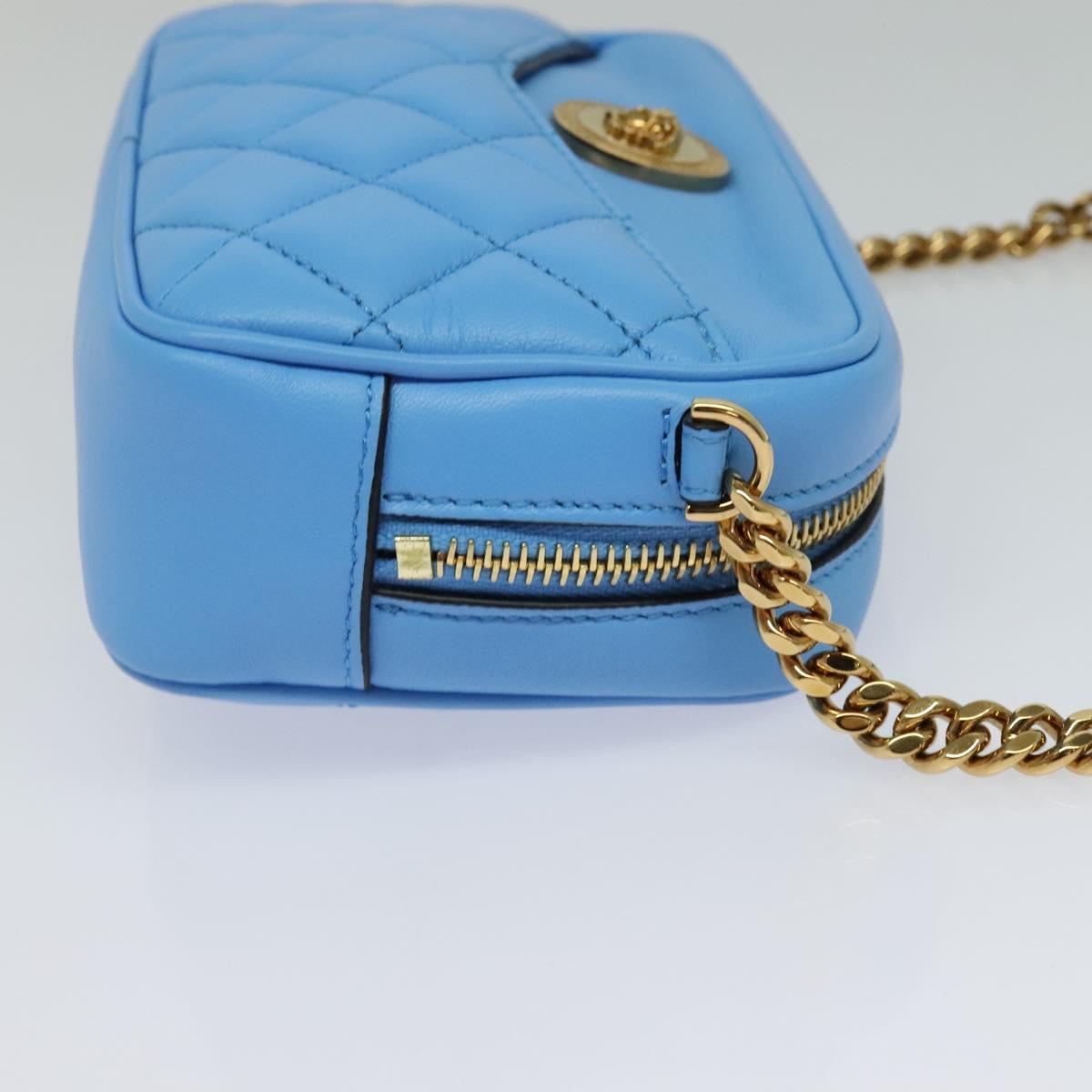 Versace Medusa, Blue, Leather, shoulder