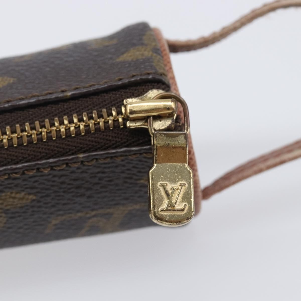 Louis Vuitton golf ball case monogram, Brown, Canvas, Clutch