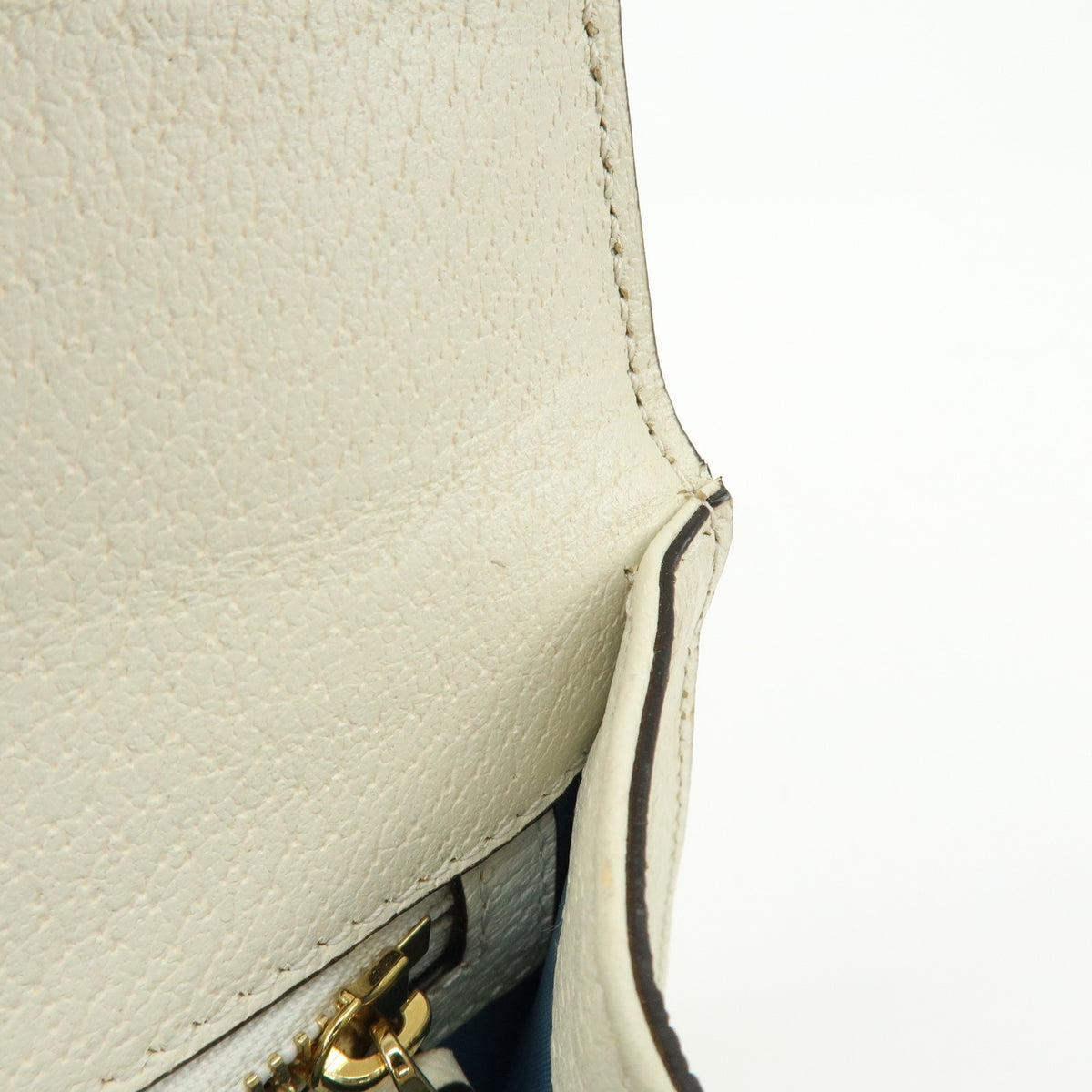 Gucci Sylvie Belt Leather, Beige, Calfskin, Handbag
