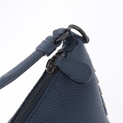 Bottega Veneta Zip Hobo Cervo with Intrecciato Detail, Blue, Leather, Shoulder Bag