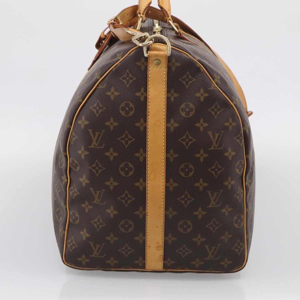 Louis Vuitton Keepall Bandouliere Monogram Canvas, Brown, Canvas, Travel Bag