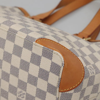 Louis Vuitton Hampstead, White, Canvas, tote
